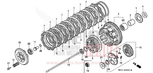 EMBRAYAGE VF750CT de 1996
